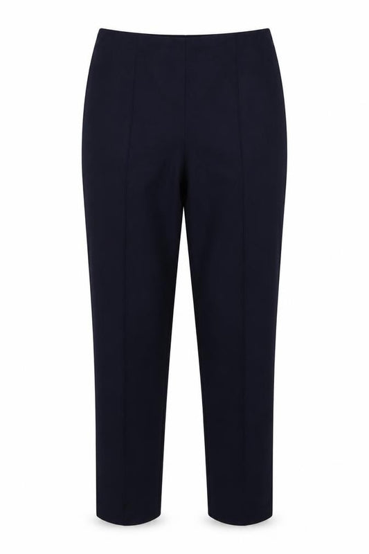 Front view of Autonomy women’s blue trousers, size UK 12, 30-inch leg
