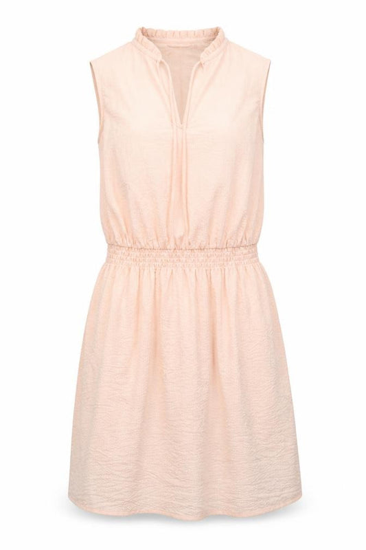 Front view of H&M women’s pink a-line, size UK 6