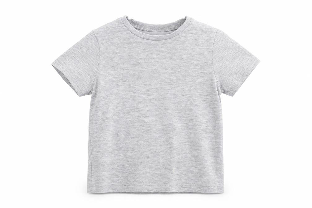 Front view of Marks & Spencer girls’ grey basic polo, size 3-4, years
