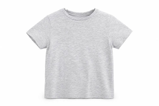 Front view of Marks & Spencer girls’ grey basic polo, size 3-4, years