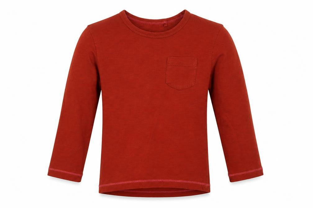 Front view of Next boys’ brown basic t-shirt, size 3, years