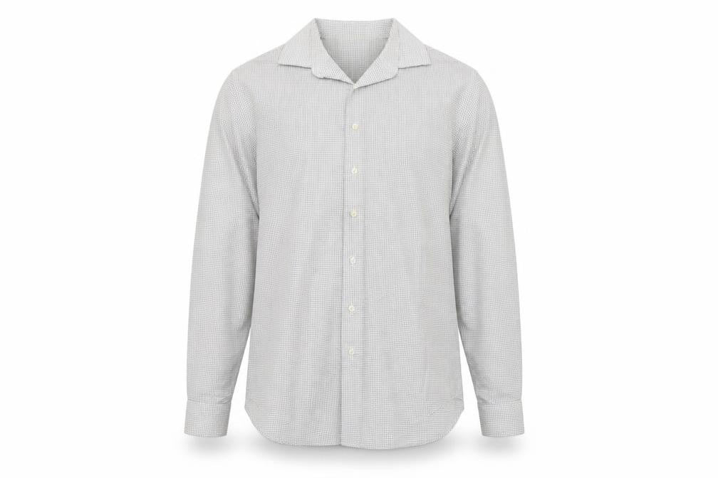 Goodiellow Mens Grey Check   Dress Shirt Size XL