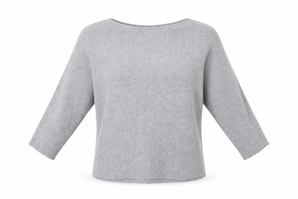 Front view of H&M women’s grey jumper, size S