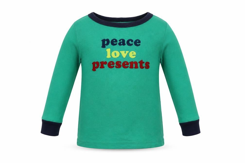 Gymboree Girls Green   Basic T-Shirt Size 3 Years  - Christmas Top
