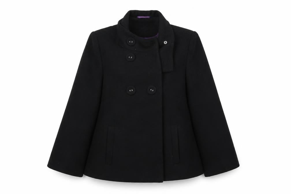 Front view of New Look women’s black jacket, size UK 14