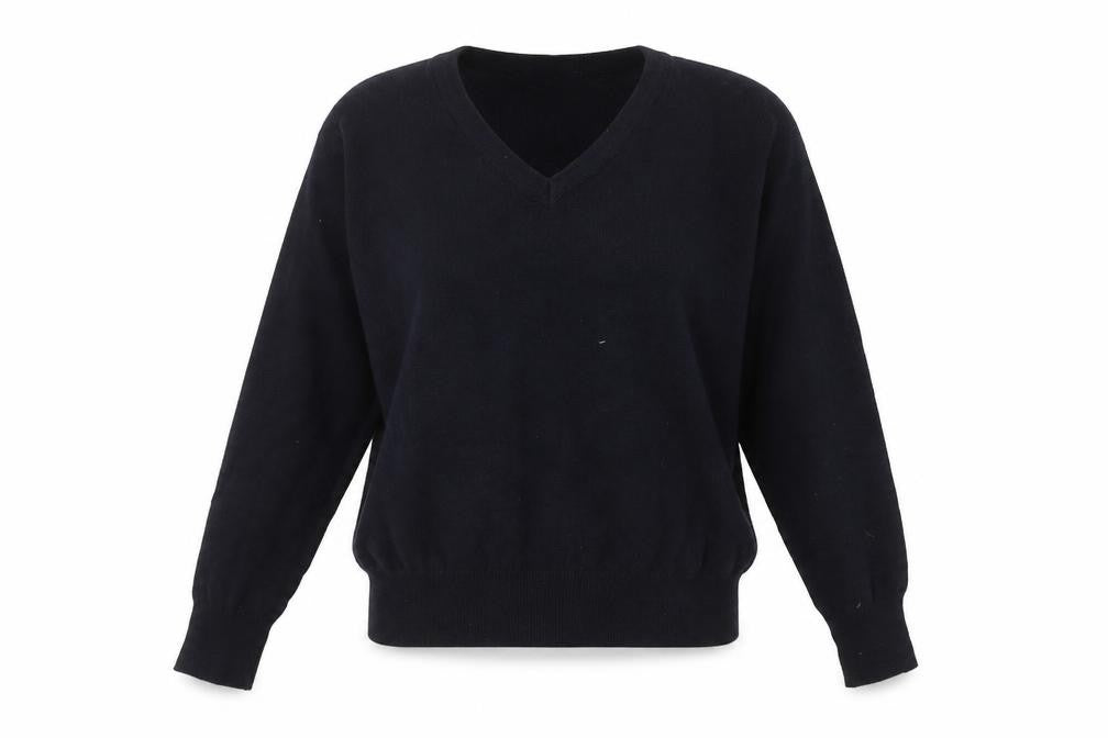 Front view of Alexandra women’s blue jumper, size M