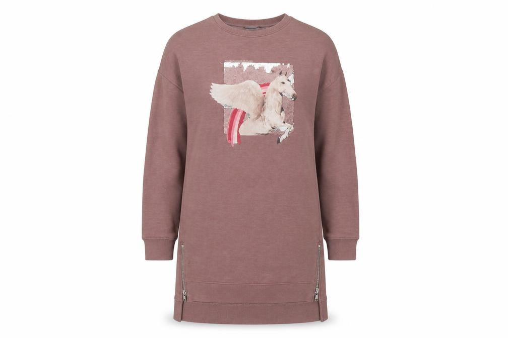 Front view of Next women’s pink jumper, size UK 12