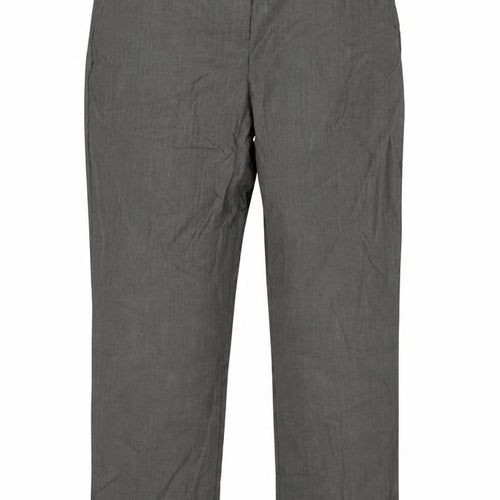 M&S Womens Grey Striped  Trousers  Size 14 L27 in
