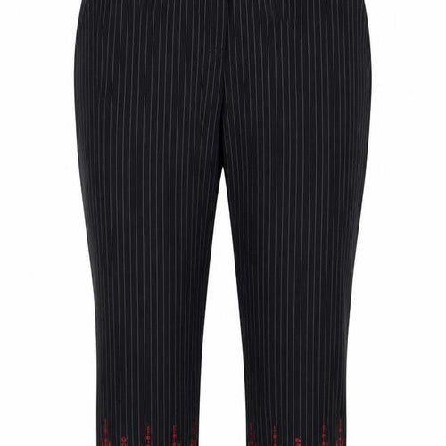 New Look  Womens Blue Striped  Trousers  Size 16 L26 in