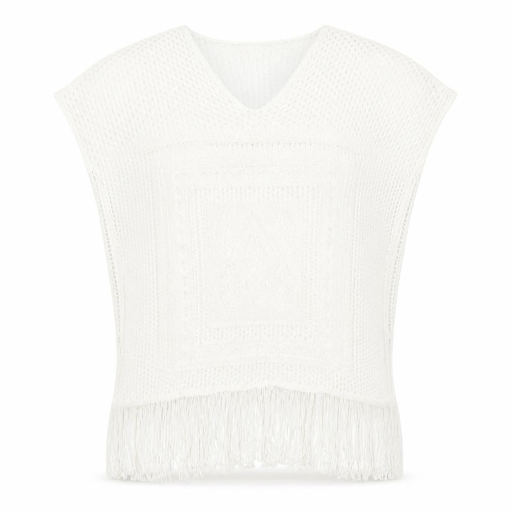 Front view of Next women’s white geometric basic t-shirt, size M