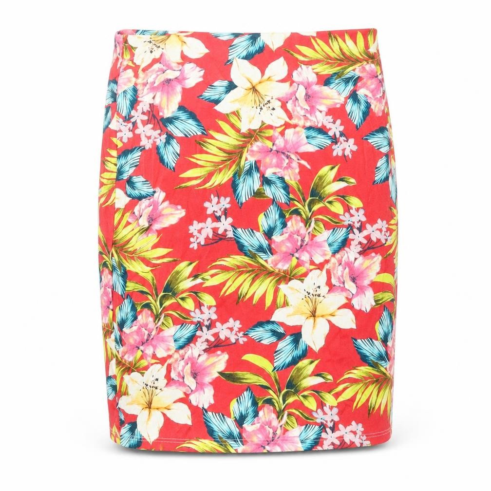 New Look Womens Multicoloured Floral  Straight & Pencil Skirt Size 6