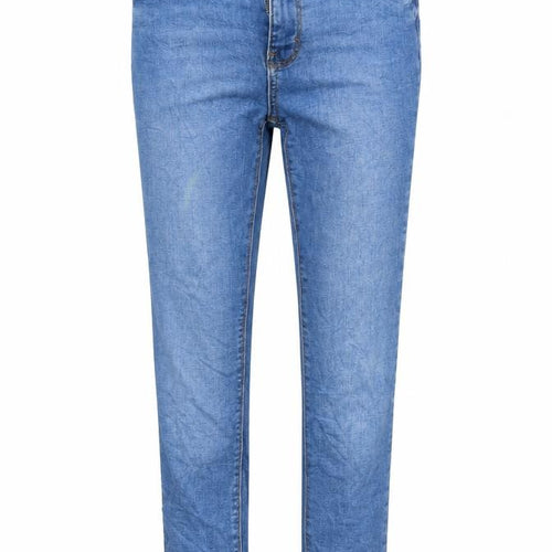 Denim & Co. Womens Blue  Denim Straight Jeans Size 8 L26 in