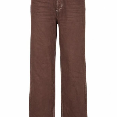 Weekday Mens Brown  Denim Straight Jeans Size 24 L32 in
