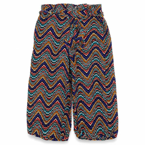 PEP&CO. Womens Multicoloured Striped  Bloomer Trousers Size 10 L20 in
