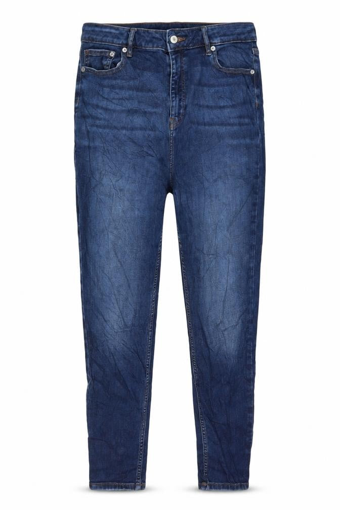 Preworn Womens Blue  Denim Skinny Jeans Size 34 in L26 in