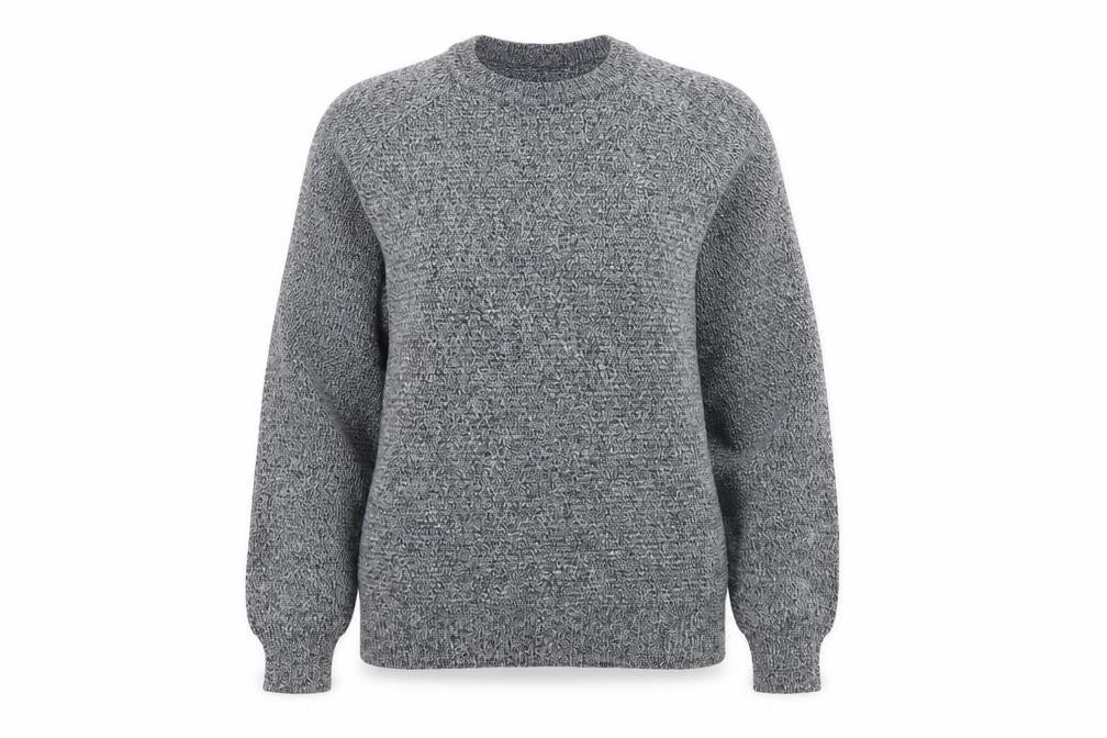 Front view of Red Herring women’s grey knit jumper, size S