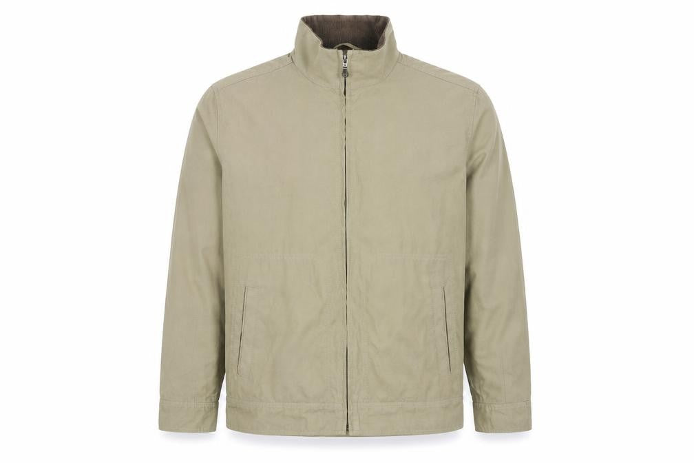 Front view of Debenhams men’s green jacket, size M