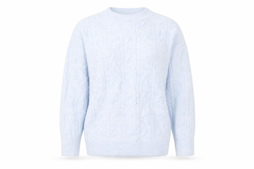 Front view of Tu women’s blue jumper, size UK 8