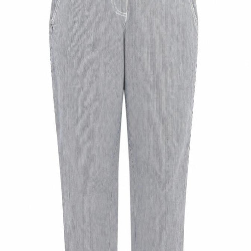 NEXT Womens Black Striped  Trousers  Size 6 L25 in - Black and White