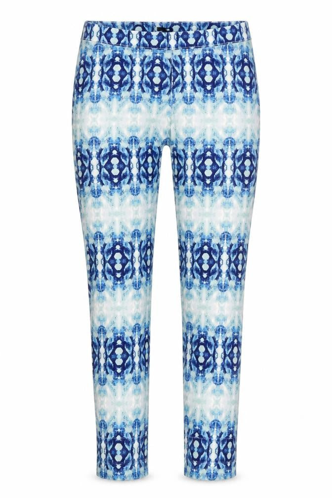 H&M Womens Blue Geometric Denim Jegging Jeans Size 10 L26 in