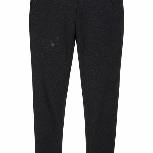 Dorothy Perkins Womens Black Animal Print Denim Skinny Jeans Size 10 L30 in