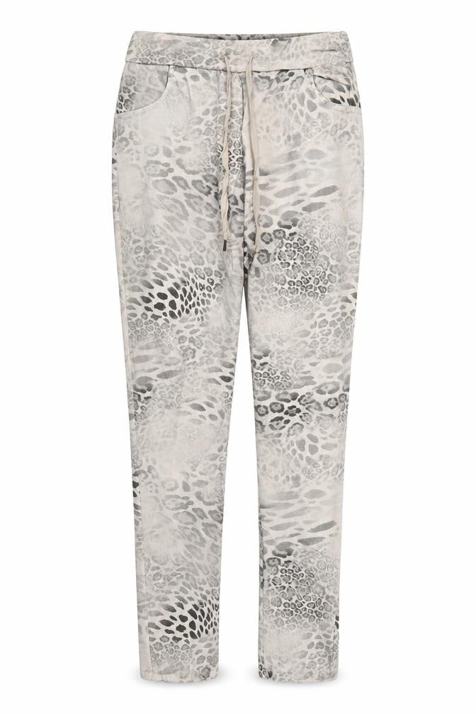 Preworn Womens Beige Animal Print  Trousers  Size 32 in L28.5 in