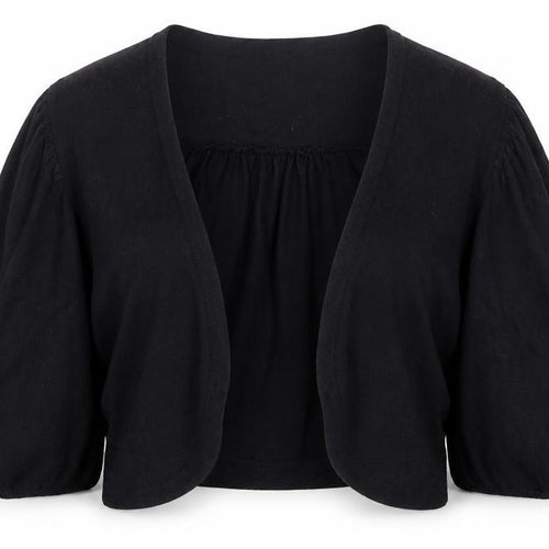 Red Herring Womens Black  Knit Cardigan Jumper Size 12