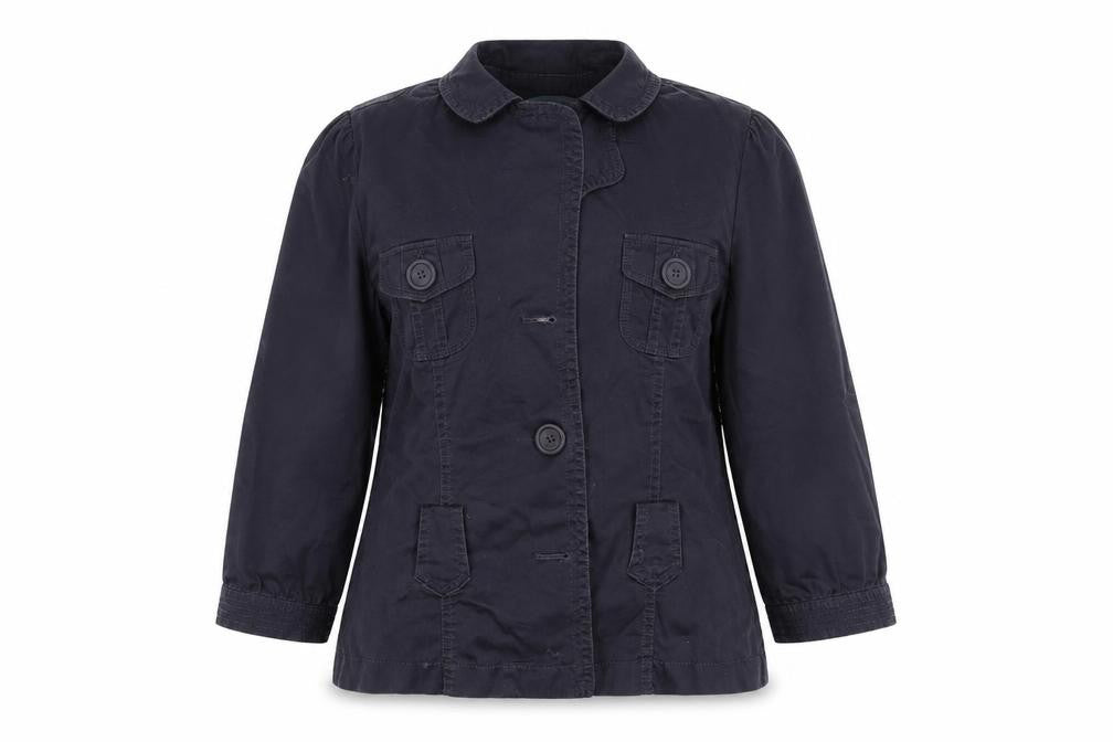 Front view of Red Herring women’s grey jacket blazer, size UK 14