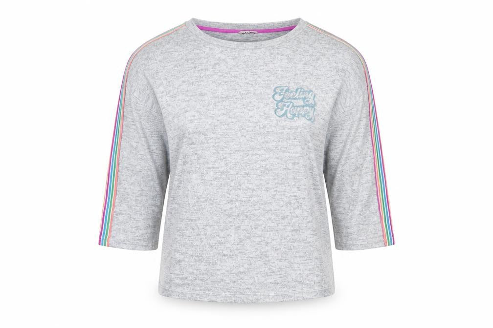 Front view of Tu women’s grey basic blouse, size UK 14