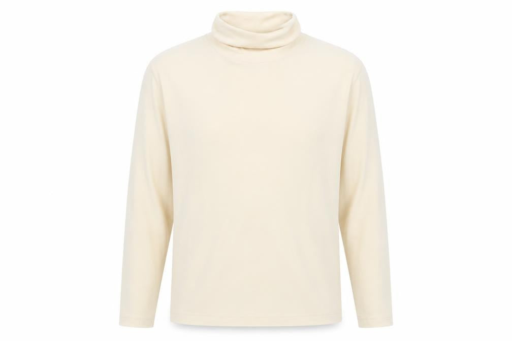 Front view of Preworn men’s ivory pullover sweatshirt one size