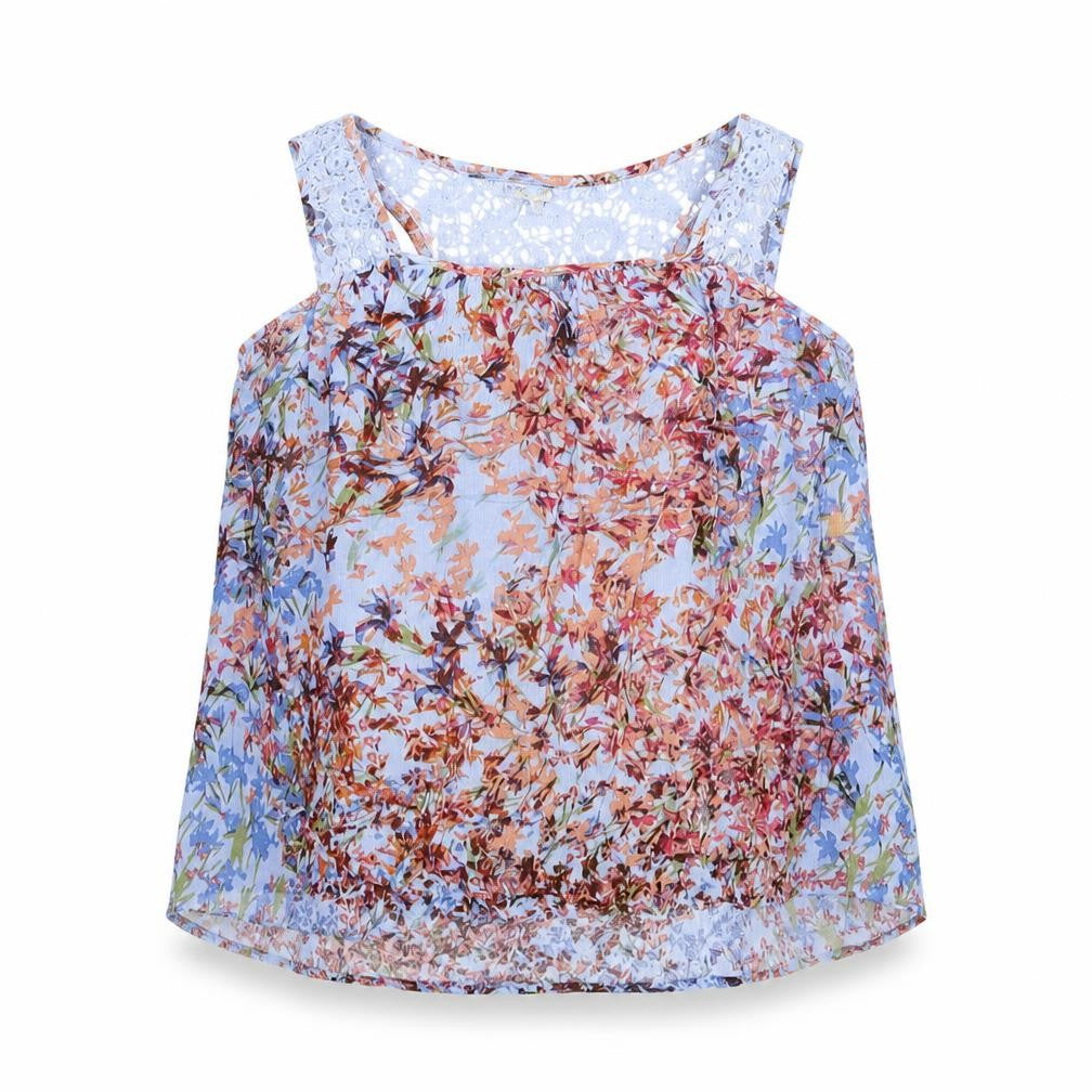 Front view of Next women’s multicoloured floral basic blouse, size UK 10