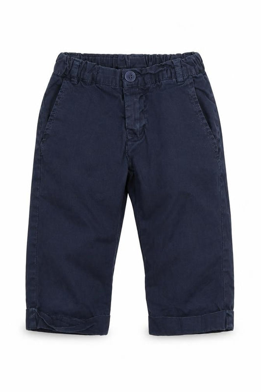 Front view of Ronny Boy boys’ blue cargo trousers, size 6, years