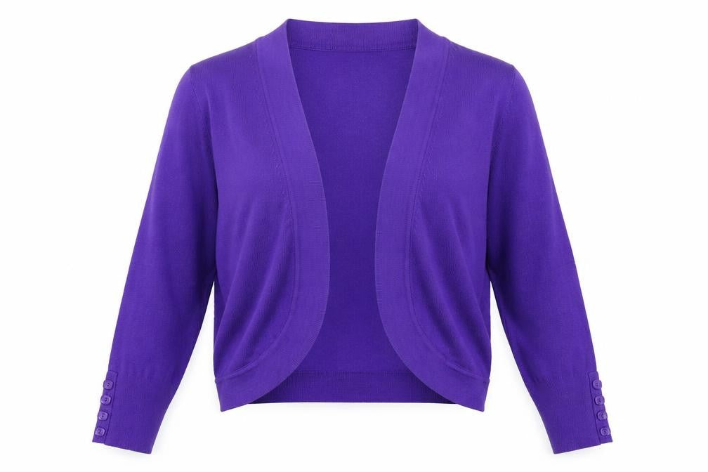 Collection Womens Purple  Knit Cardigan Jumper Size 10
