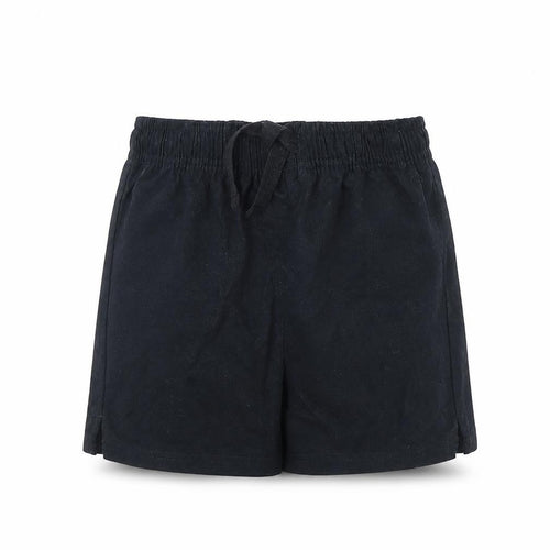 M&s Girls Black   Cut-Off Shorts Size 7 Years