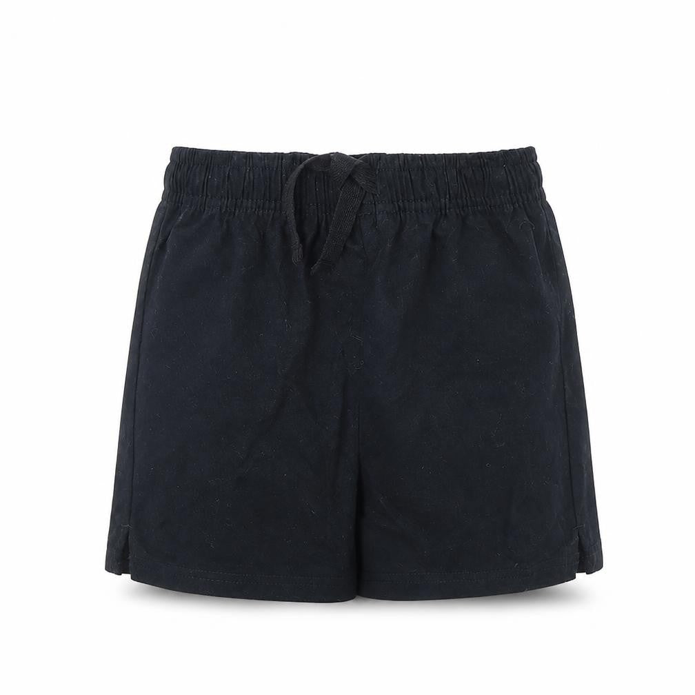M&s Girls Black   Cut-Off Shorts Size 7 Years