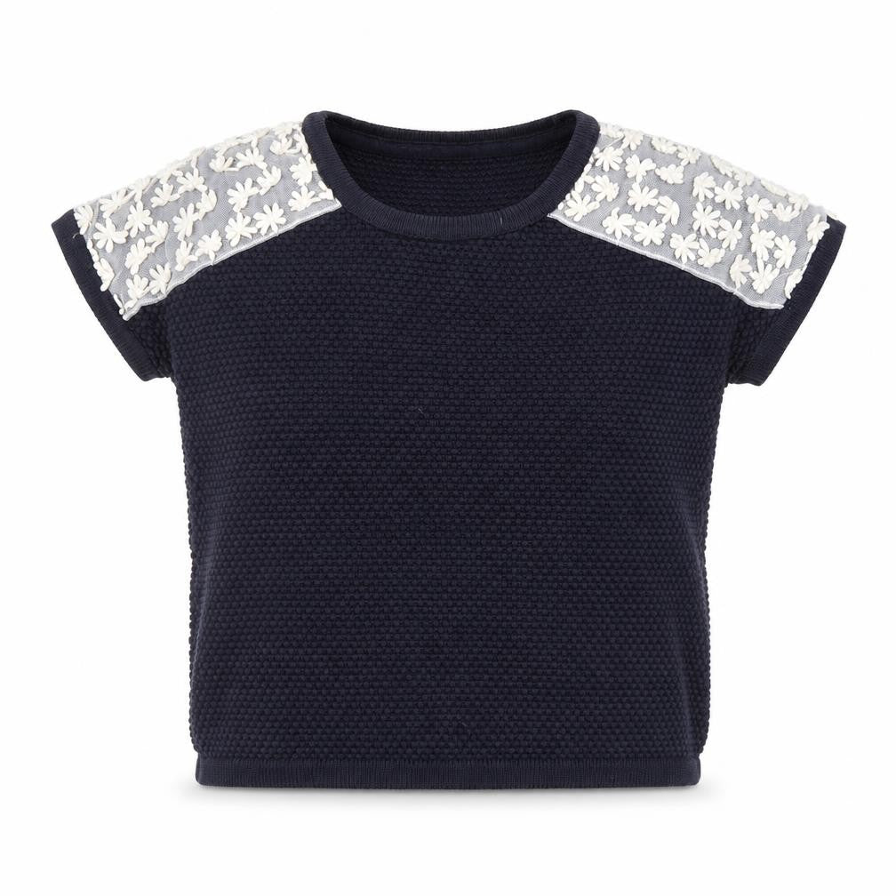 Front view of Tu women’s blue jumper, size UK 8