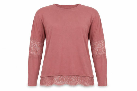 Front view of Next women’s pink knit jumper, size UK 12