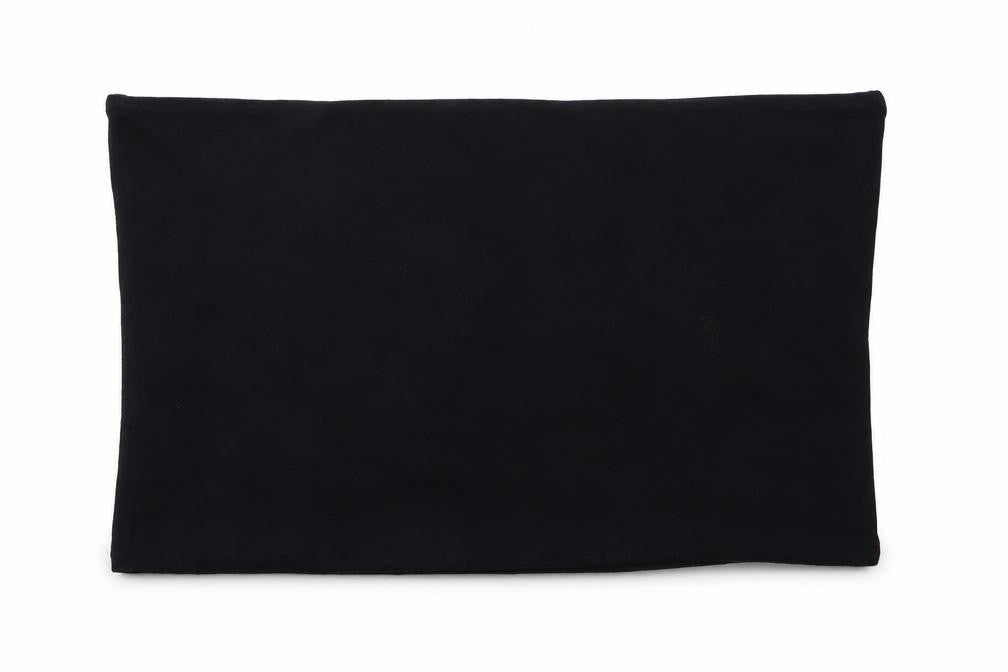 Front view of Topshop women’s black basic tank, size UK 14