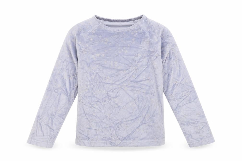 George Girls Purple   Top Pyjama Top Size 10-11 Years  - star pattern