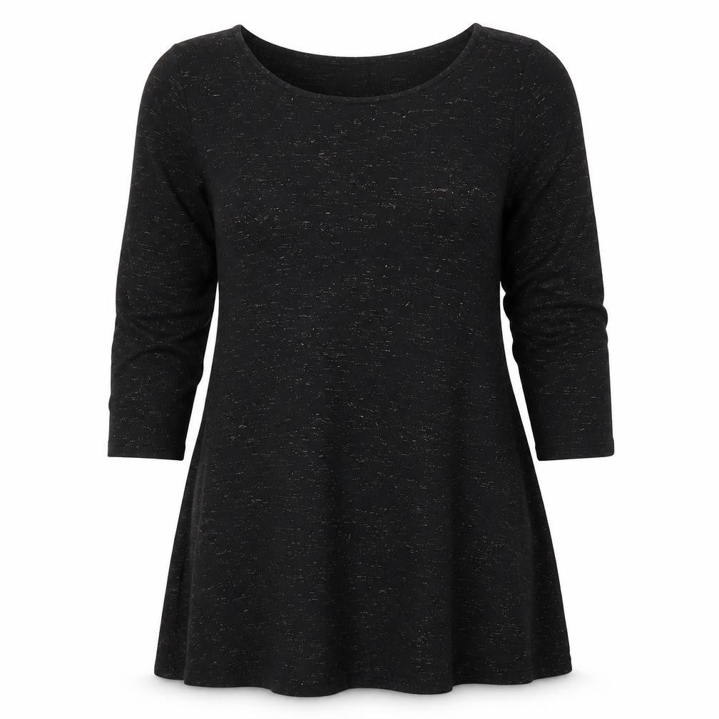 Front view of Marks & Spencer women’s black fit & flare, size UK 4