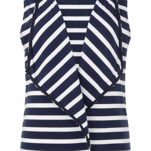Dorothy Perkins Womens Blue Striped  Vest Jumper Size M