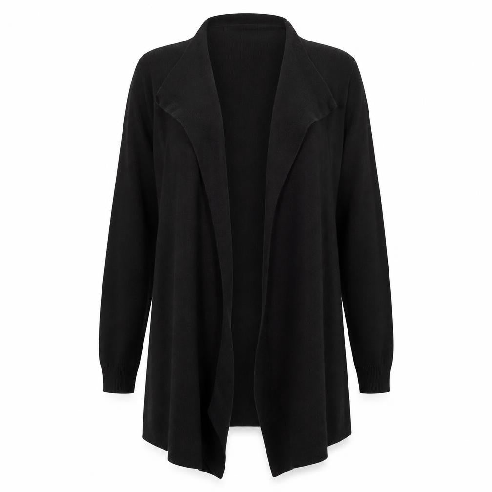 Front view of Marks & Spencer women’s black cardigan jumper, size M