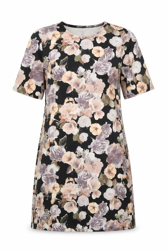 Front view of Matalan women’s multicoloured floral shift, size UK 10