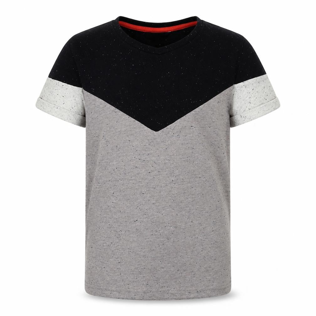 Front view of George boys’ grey basic t-shirt, size 8-9, years