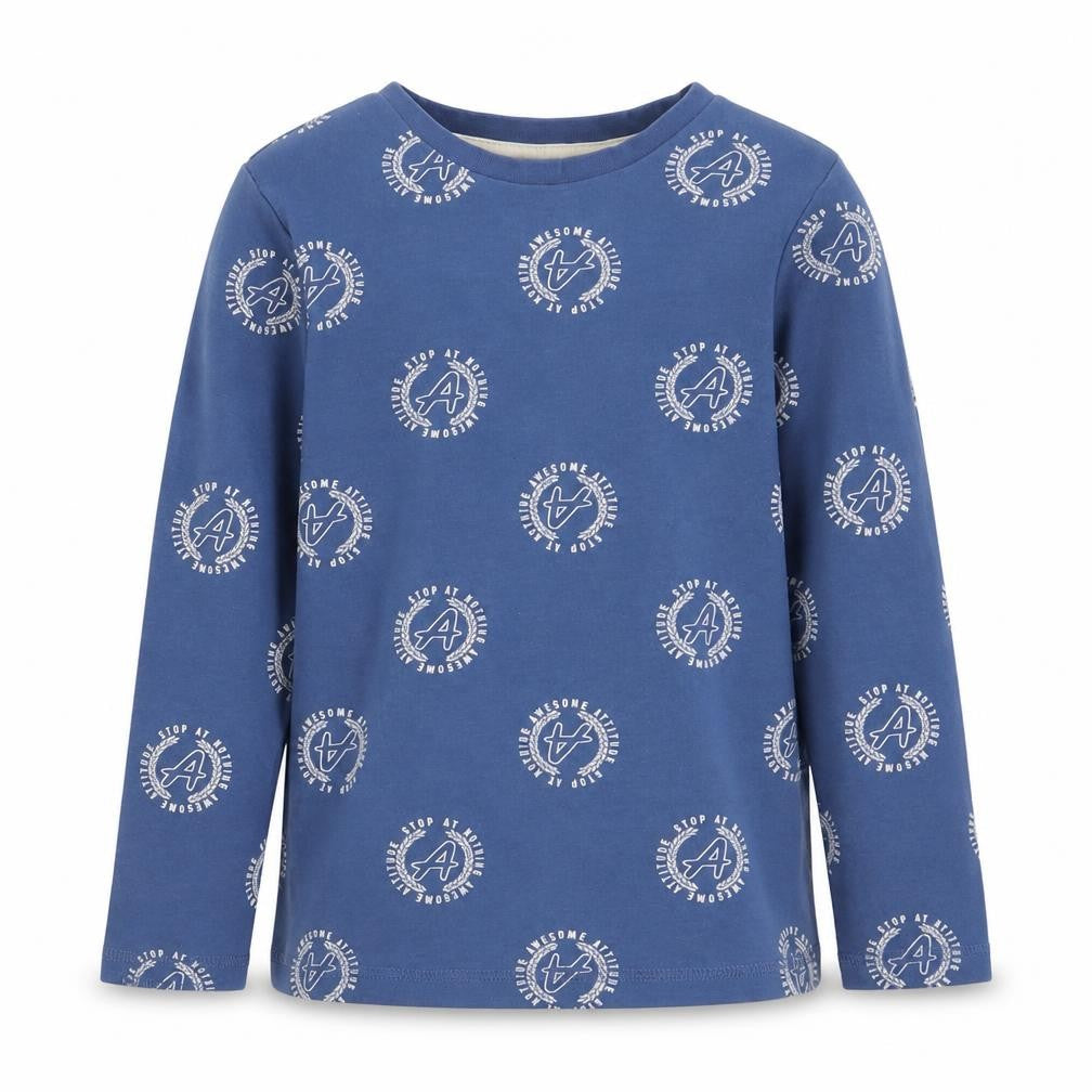 Front view of George boys’ blue jumper, size 6-7, years