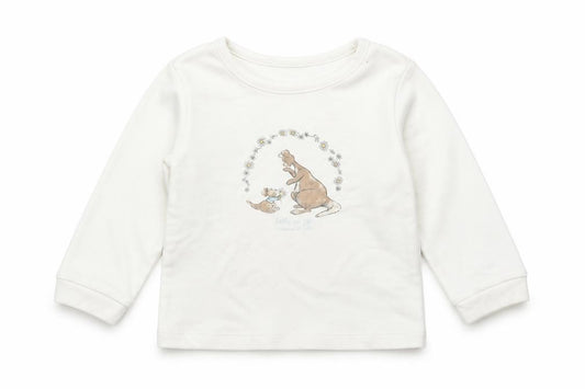 Front view of George Baby Ivory Basic T-Shirt, size 12-18, Months - Winnie the pooh