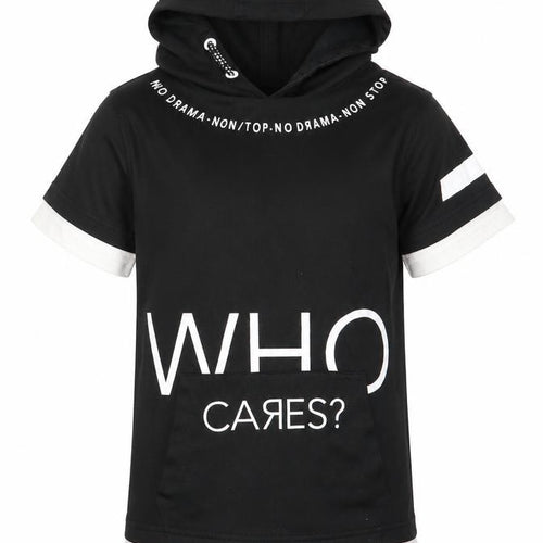 George Boys Black   Jersey T-Shirt Size 5-6 Years  - Who Cares