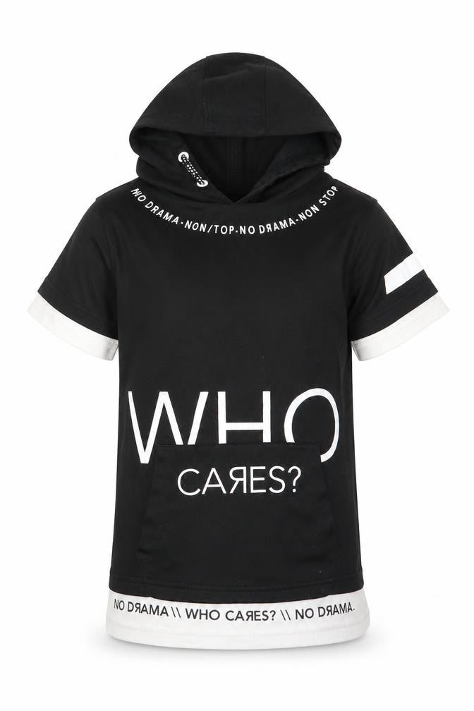 George Boys Black   Jersey T-Shirt Size 5-6 Years  - Who Cares