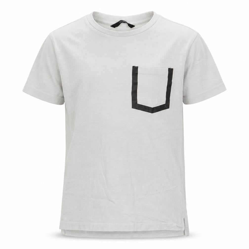 Front view of George boys’ white basic t-shirt, size 8-9, years - future