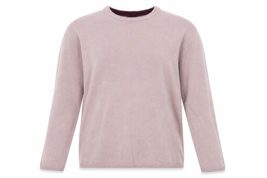 Front view of Lakeland women’s pink jumper, size M